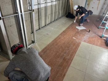 軽量鉄骨下地工事（町田市 商業施設）